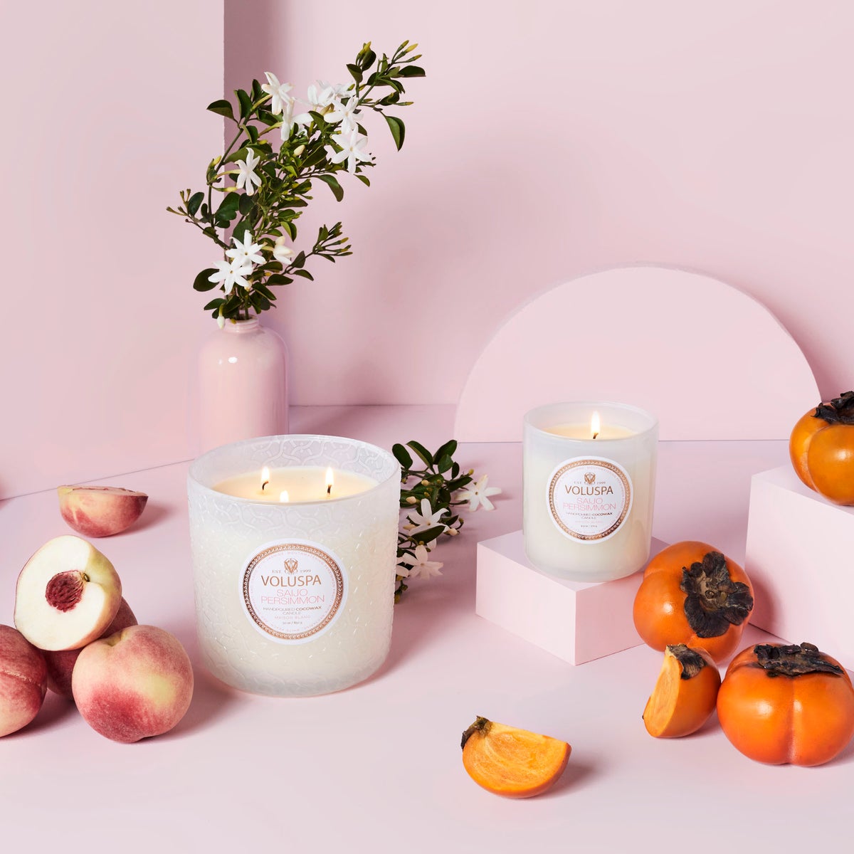 Saijo Persimmon Mini Tin Candle 25 Timer