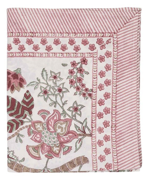 Duk Floral Rough Ruby 170x270 cm