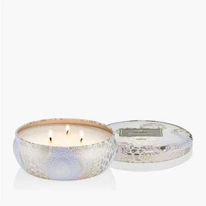 Santal Vanille 3 Wick Tin Candle 40 Timer