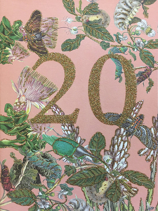 Glitterkort 20 år