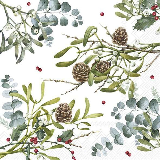 Serviett kaffe Branches Allover
