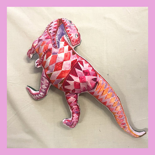 Pute T-rex rød