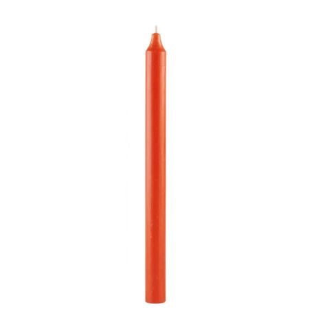 Kronelys mørk orange 29 cm