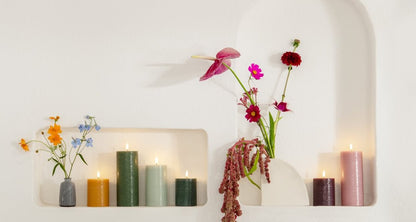 LED pillar candle rustic metallic silver 7,8x15 cm