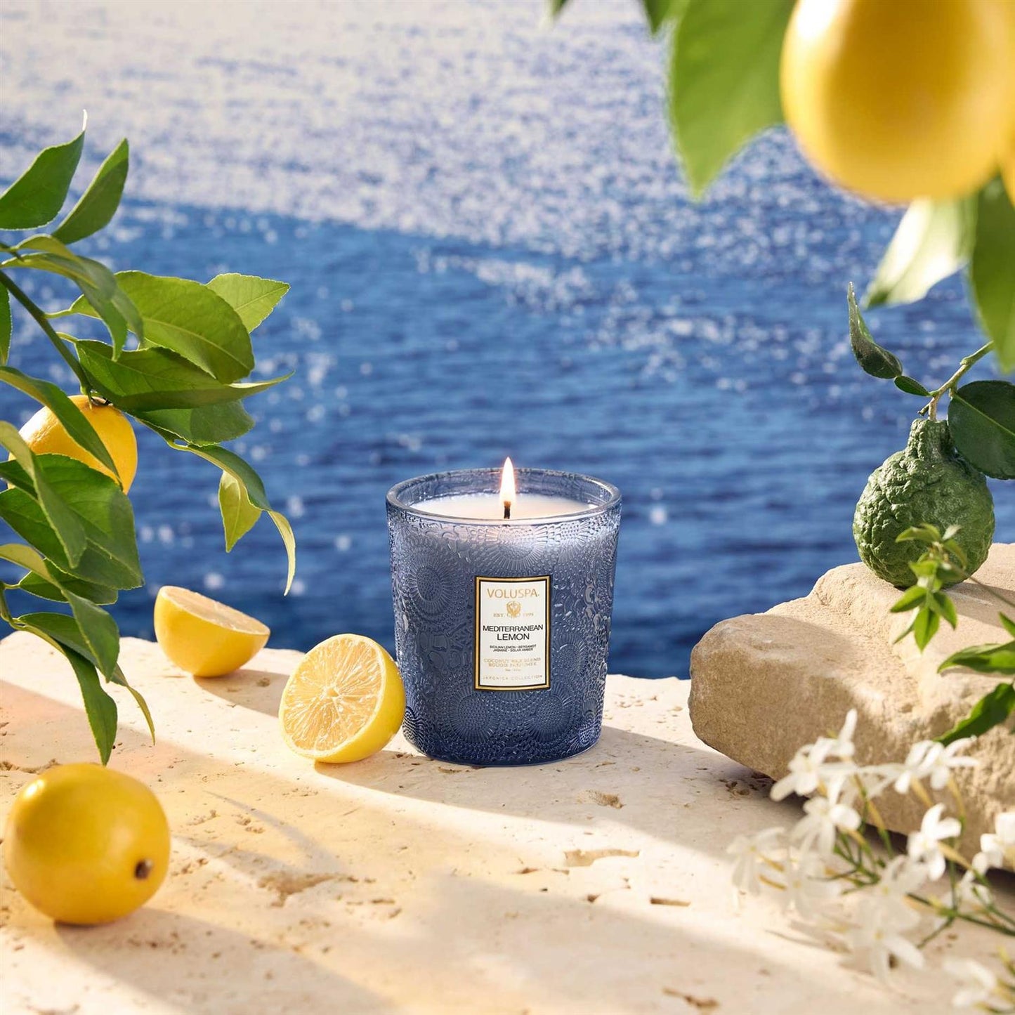 Mediterranean Lemon Classic Boxed Candle 60 Timer