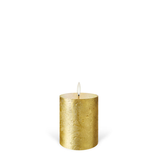 LED kubbelys Metallic gold 7,8x10 cm