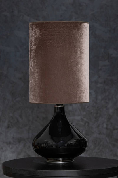 Flavia Negra bordlampe Velvet Tostada 70 cm
