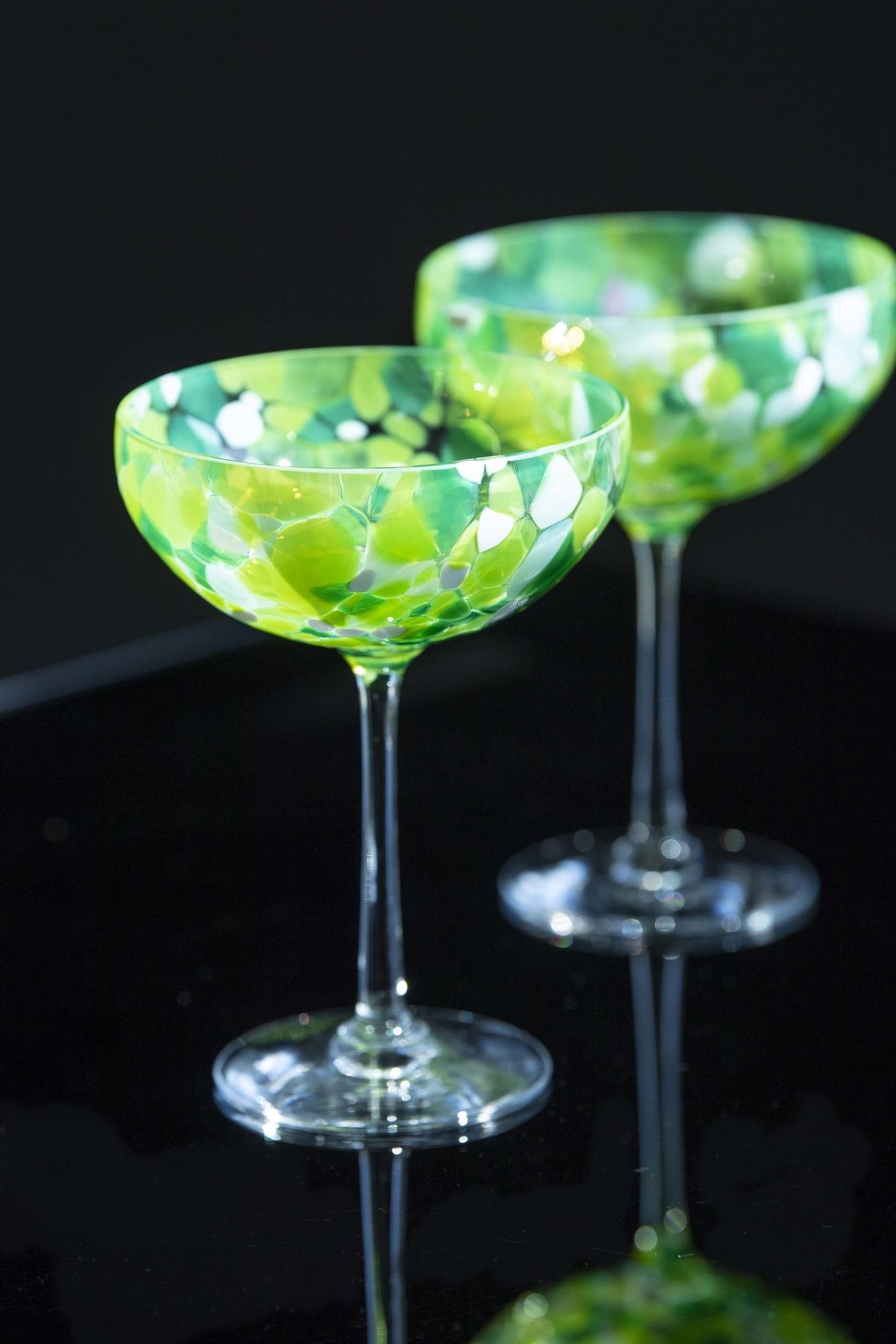 Swirl Champagneglass grønn 22 cl