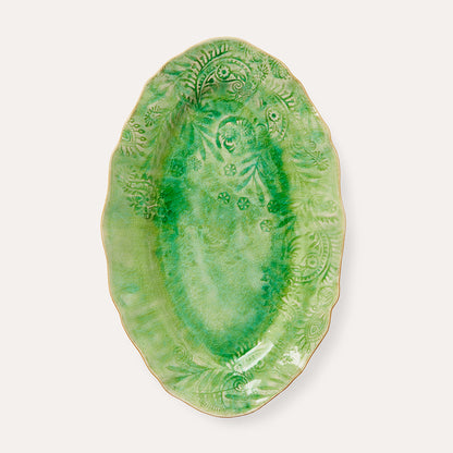 Serveringsfat ovalt 40x25 cm Seaweed