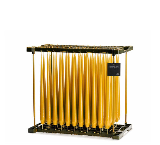 76 Amber kronelys lakk 32 cm