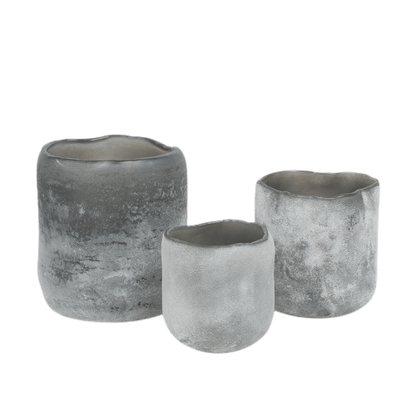 Halde telysholder 8cm grå