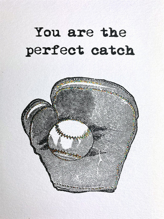 Glitterkort Perfect catch
