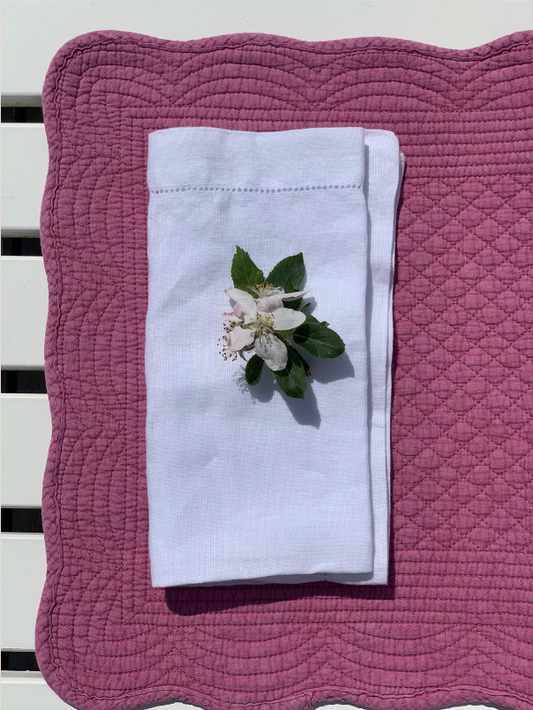Spisebrikke bomull Rosy Pink