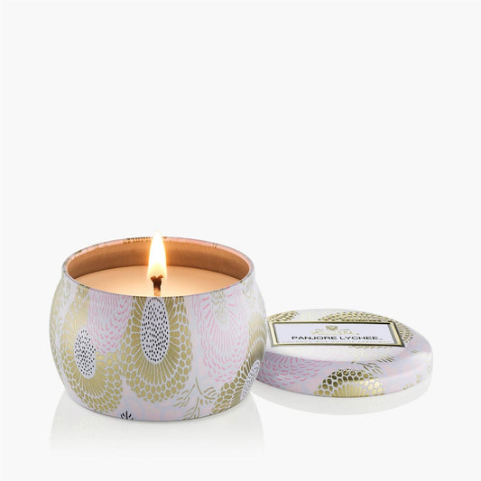 Panjore Lychee Mini Tin Candle 25 Timer