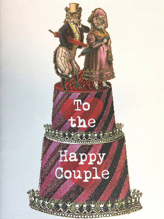 Glitterkort To the happy Couple