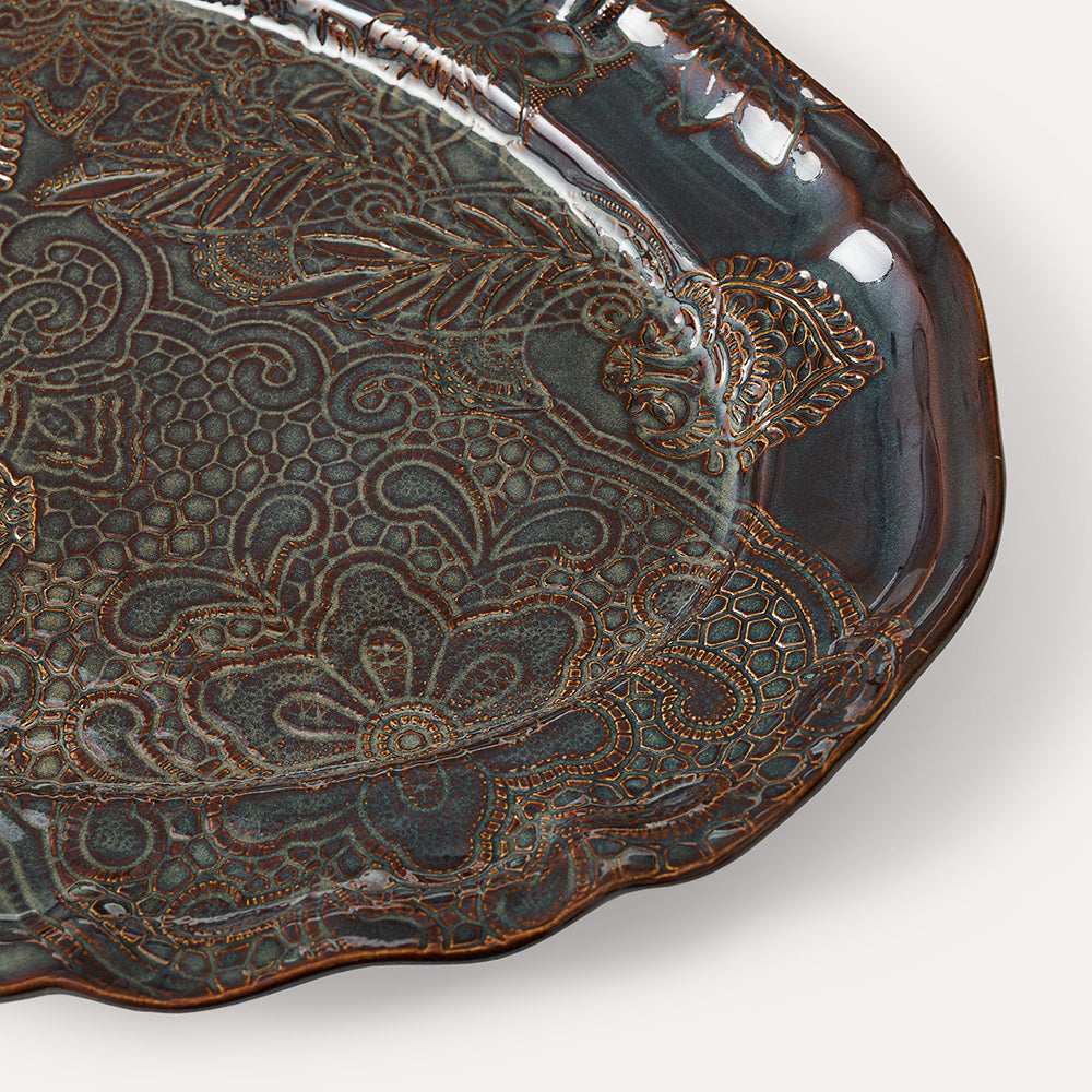 Serveringsfat ovalt 49x32 cm Fig