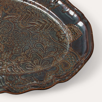 Serveringsfat ovalt 49x32 cm Fig