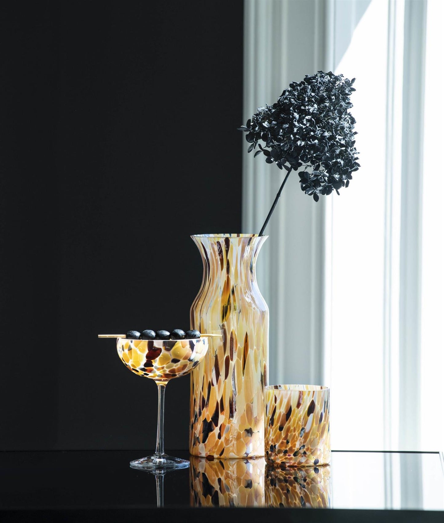 Swirl Champagneglass brun 22 cl