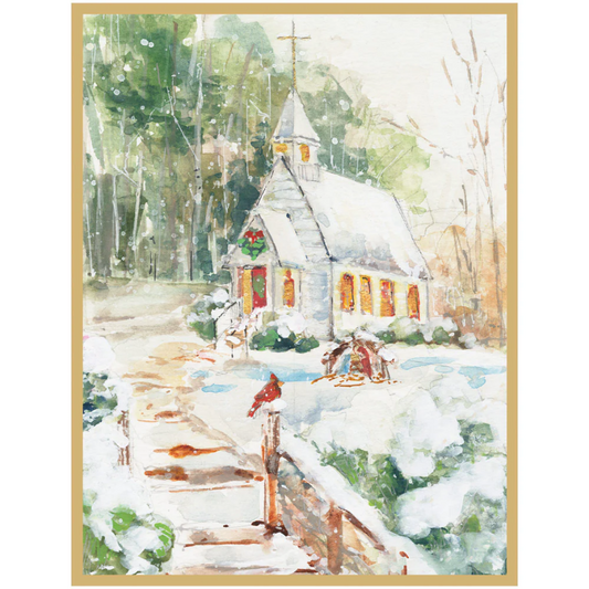Kort m/konvolutt Peaceful church