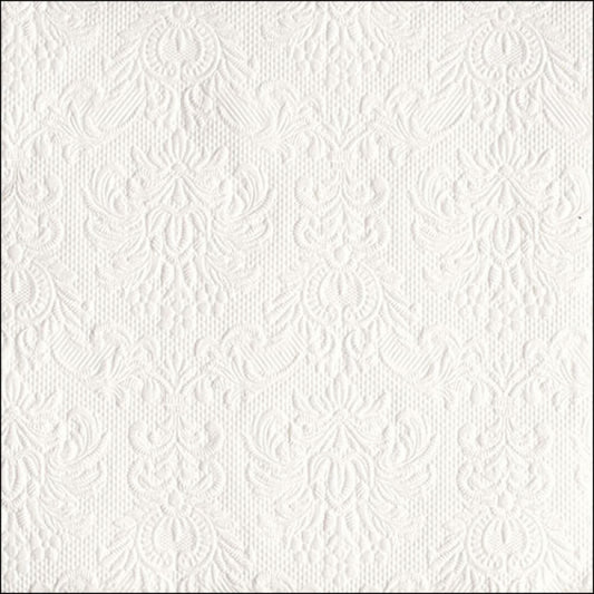 Serviett middag Elegance white