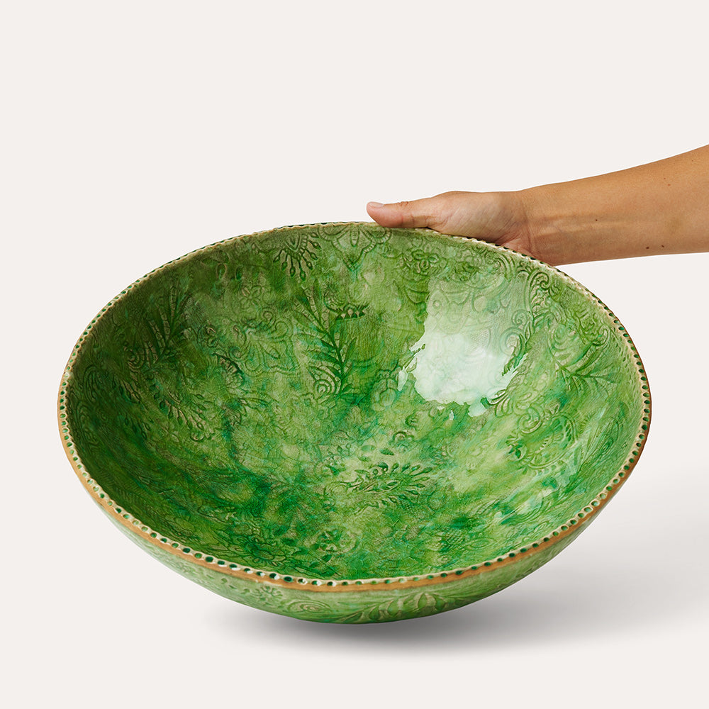 Stor skål 35 cm Seaweed