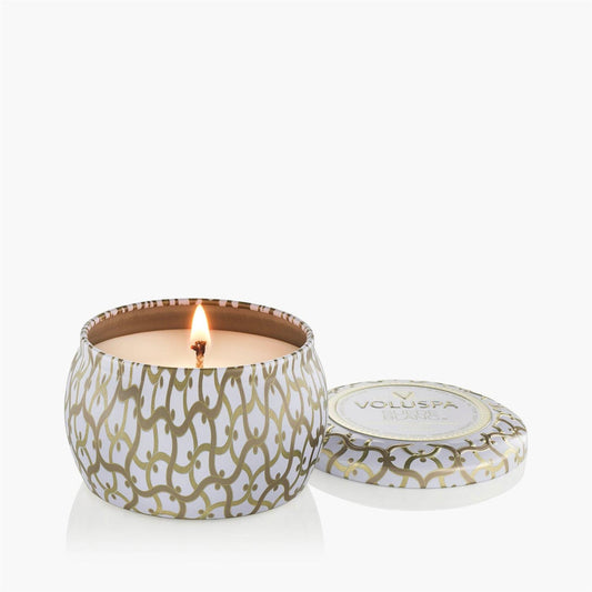 Suede Blanc Mini Tin Candle 25 Timer