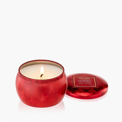 Cherry Gloss Mini Tin Candle 25 Timer