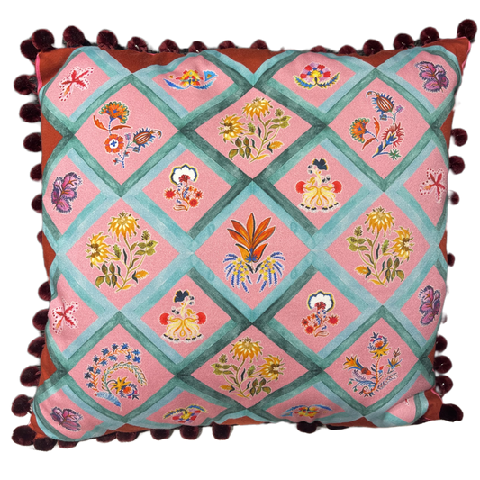 Putetrekk Lucia red 45x45cm