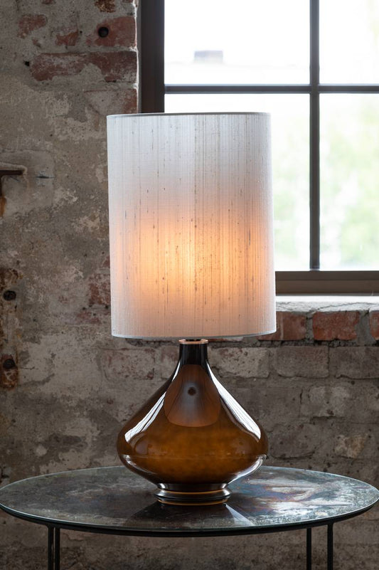 Flavia Negra bordlampe Seda Plata 70 cm