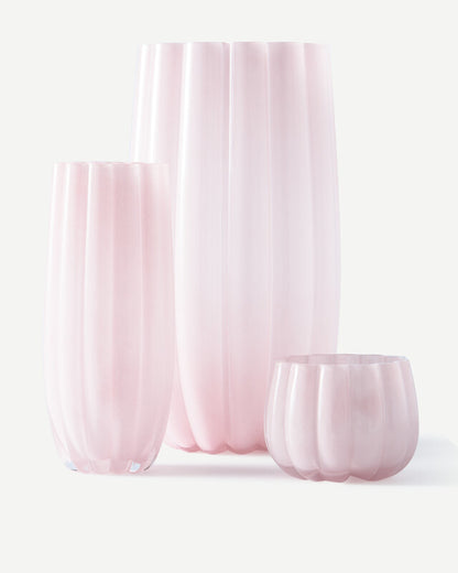Large melon vase pink