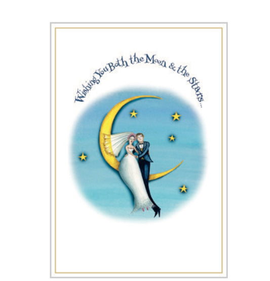 Kort m/konvolutt Moon & the stars