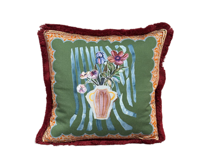 Putetrekk Anna sage 45x45 cm