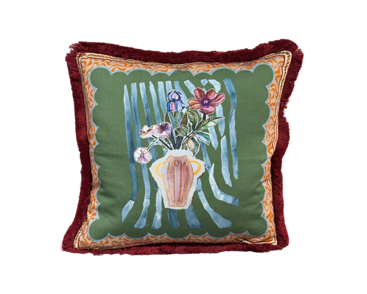 Putetrekk Anna sage 45x45 cm