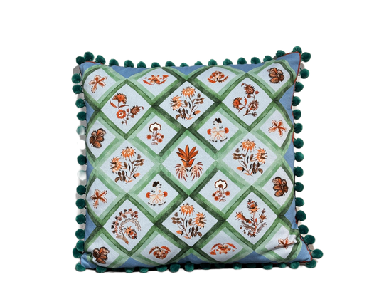 Putetrekk Lucia ciel 45x45 cm