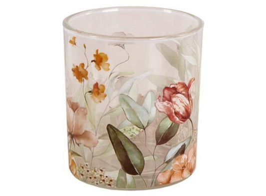 Lysglass klar tulipaner 7x8 cm