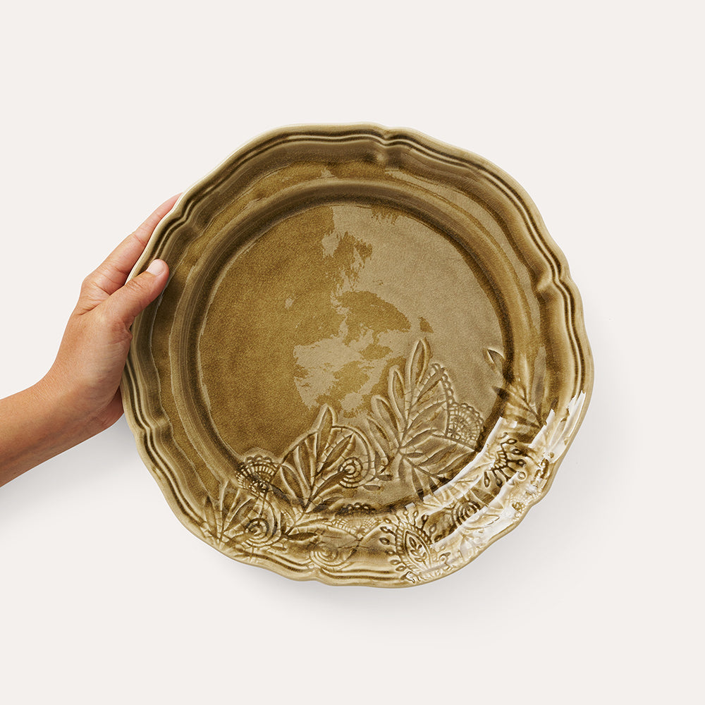 Tallerken 28 cm Sand