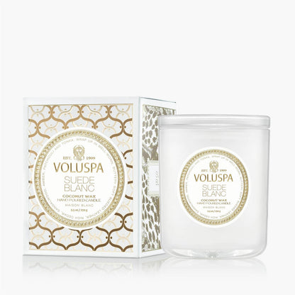 Suede Blanc Classic Boxed Candle 60 Timer