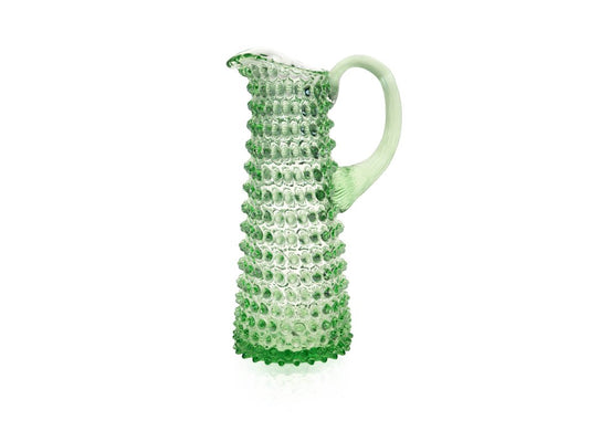 Hobnail Jug Light Green Tall