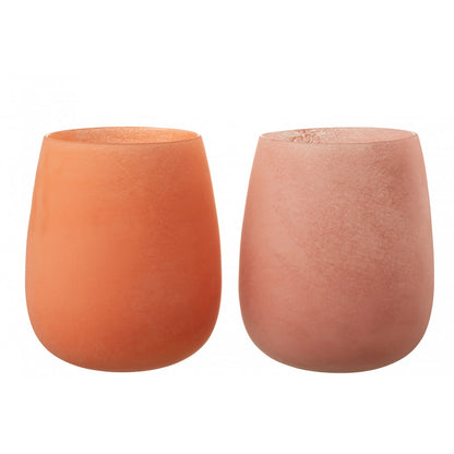 Vase frostet korall 27 cm