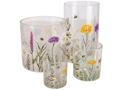 Lysglass blomstereng 7x8 cm