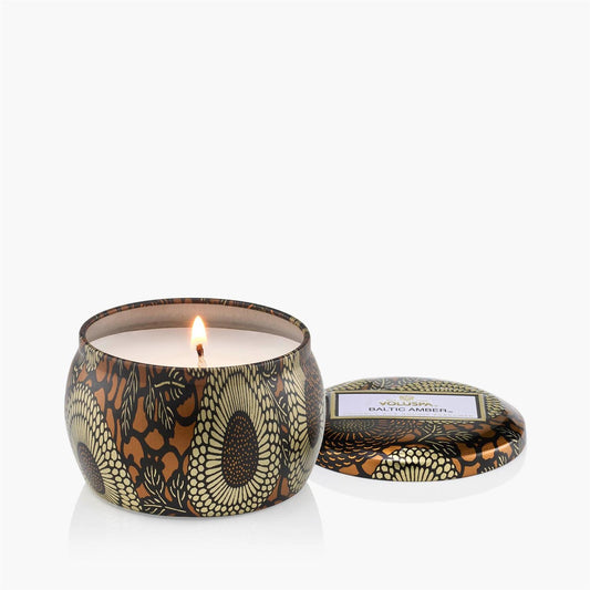 Baltic Amber Mini Tin Candle 25 Timer