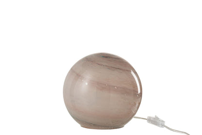 Lamp Dany spots round glass pink small
