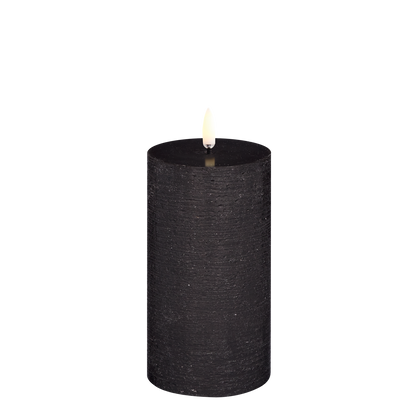 LED kubbelys Forest Black rustic 7,8x15,2 cm