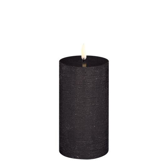 LED kubbelys Forest Black rustic 7,8x15,2 cm