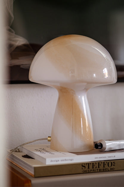 Bordlampe Fungo Swirl 22  – Beige