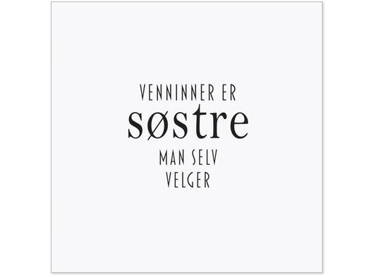Serviett lunch venninner er søstre