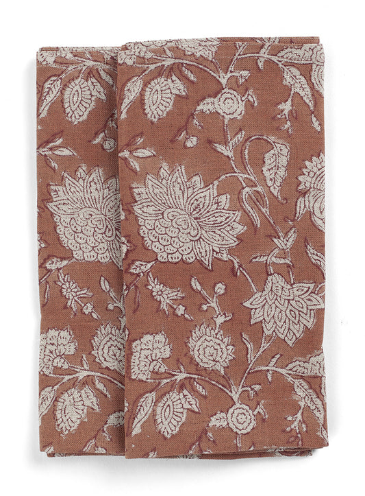 Serviett Indian Rose Terracotta 2 stk