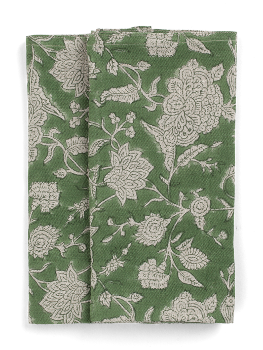 Serviett Indian Rose Green 2 stk