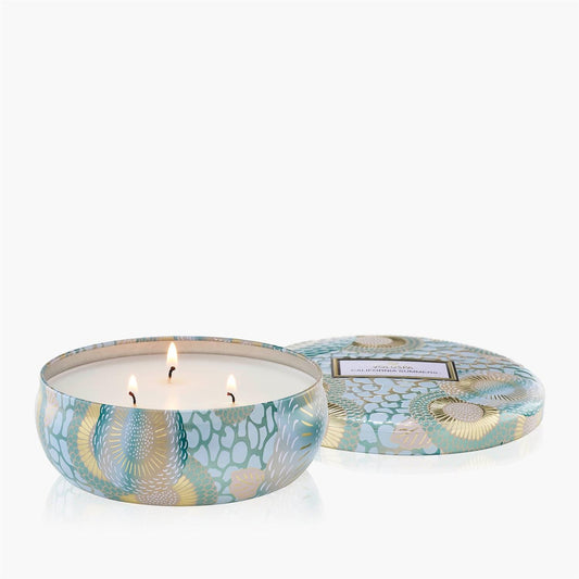 California Summers 3 Wick Tin Candle 40 timer