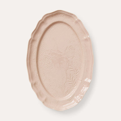 Serveringsfat ovalt 49x32 cm Powder Pink